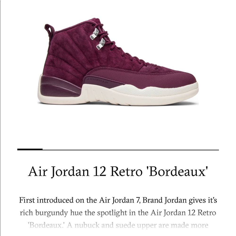 ISO Jordan Retro 12 Bordeaux